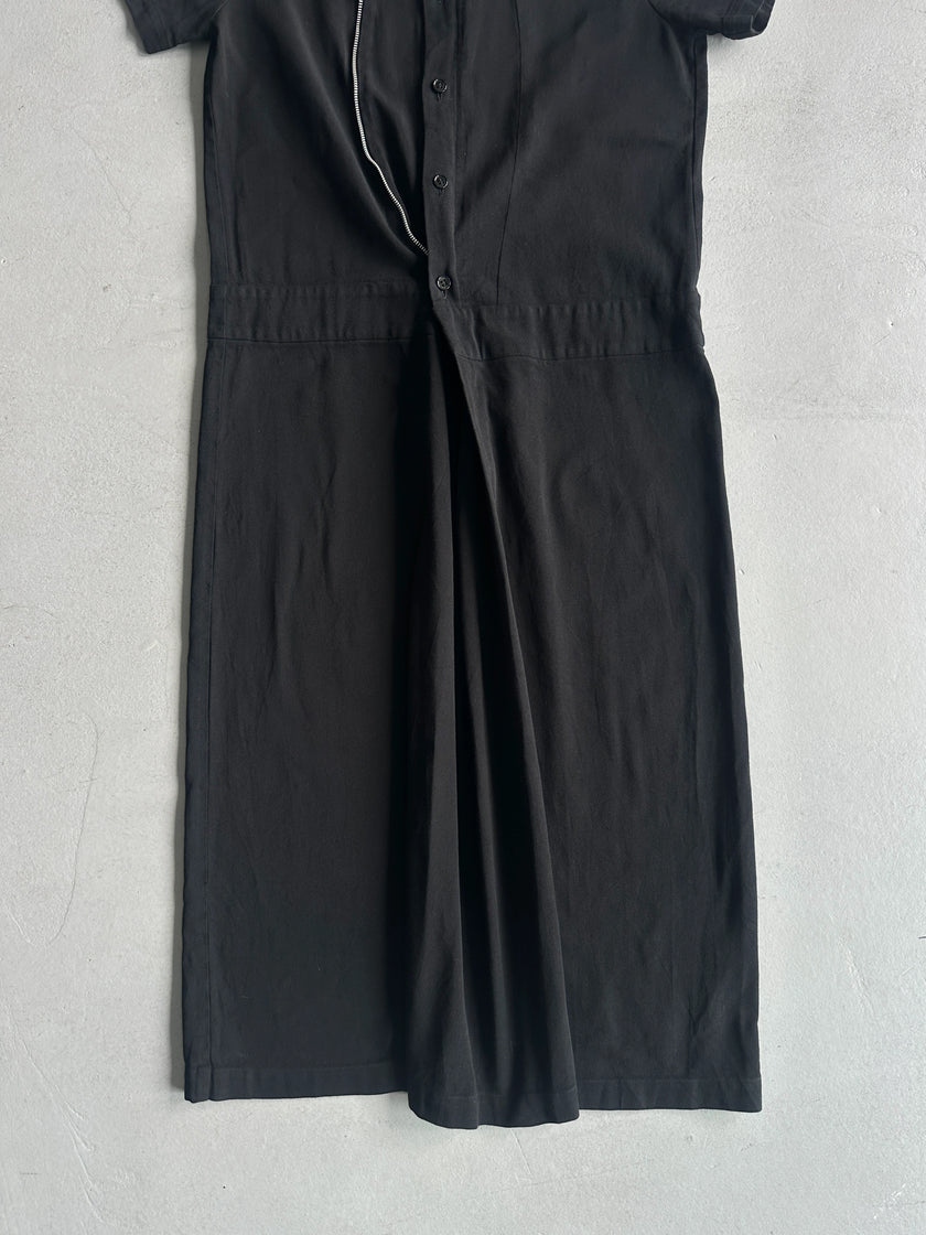COMME DES GARÇONS TRICOT - 2000s COLLARED MAXI DRESS