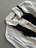 COMME DES GARÇONS - A/W 2010 RUFLLED FRONT SILKY LONG SLEEVE SHIRT