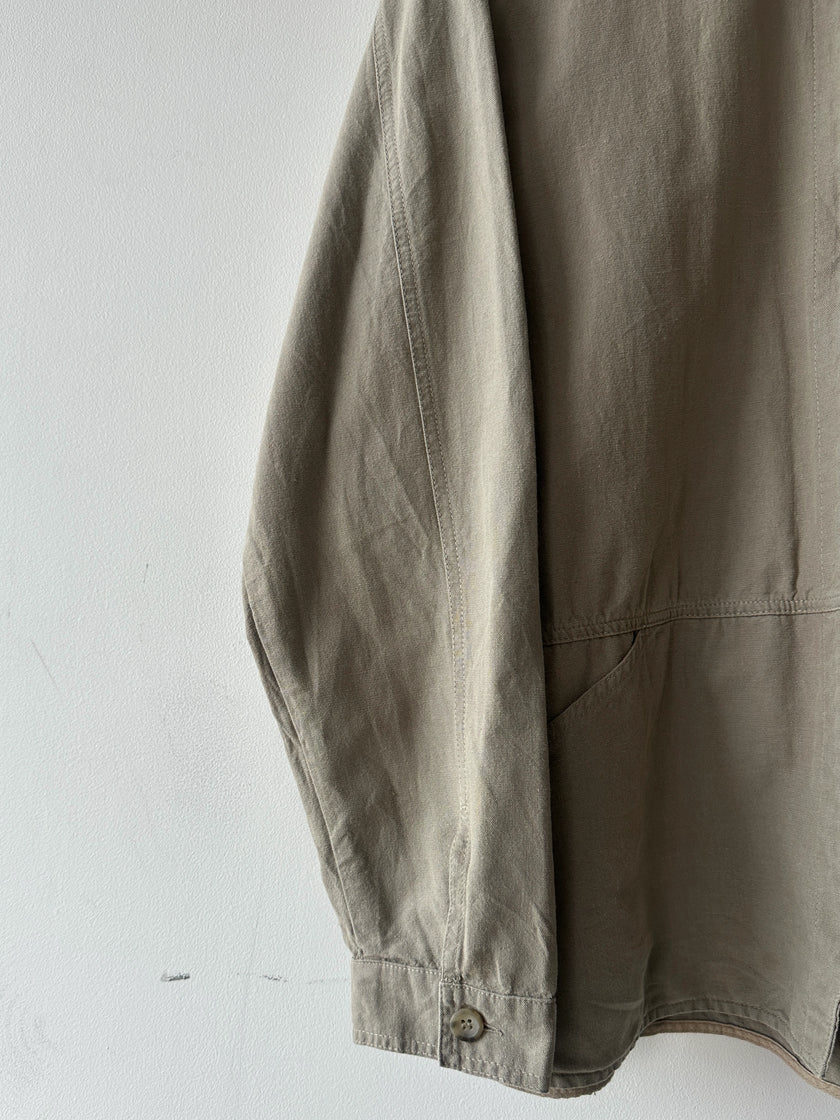 ARMANI JEANS - early 1990s ZIPPED CANAPA SHIRT