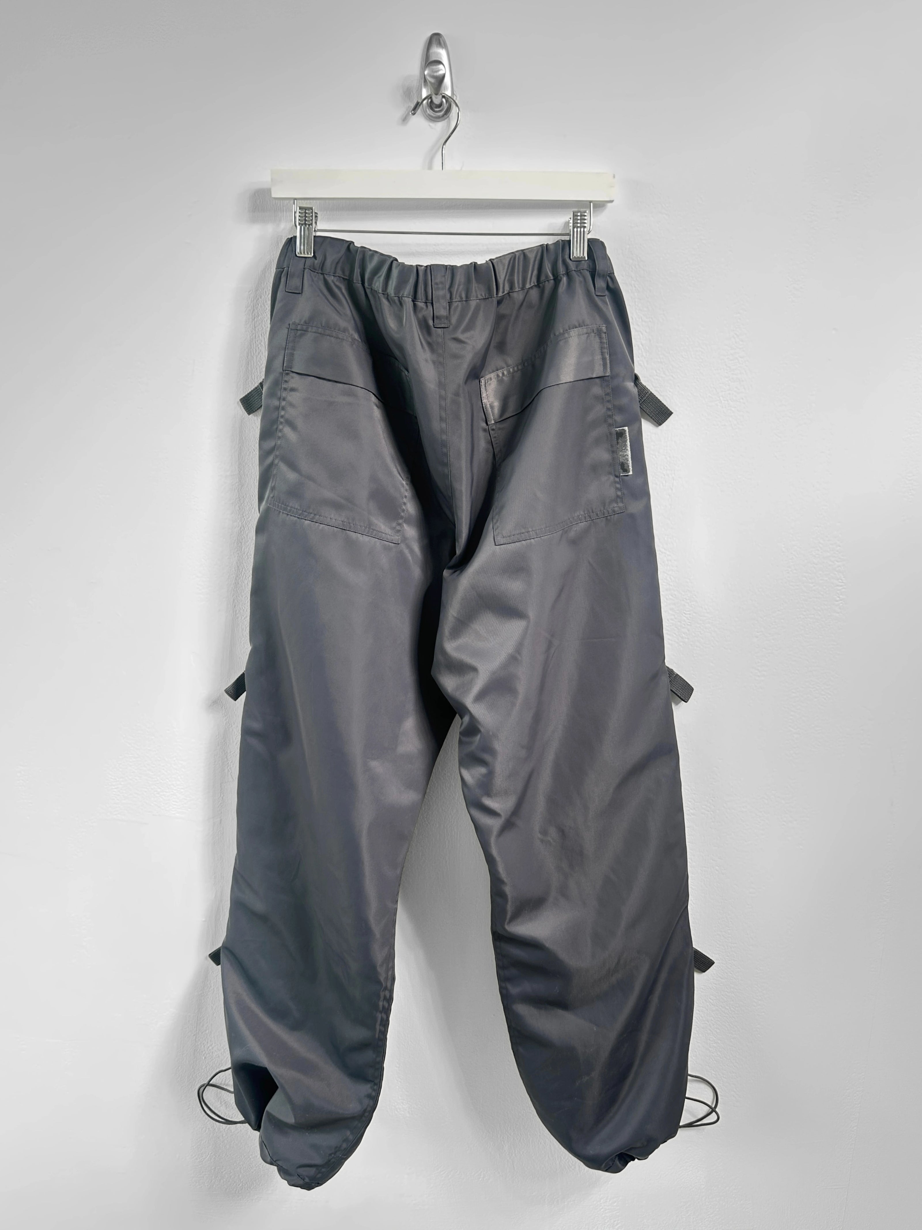 FINAL HOME - early 2000s TECHNICAL TROUSERS WITH SIDE BUTTON DETAILS