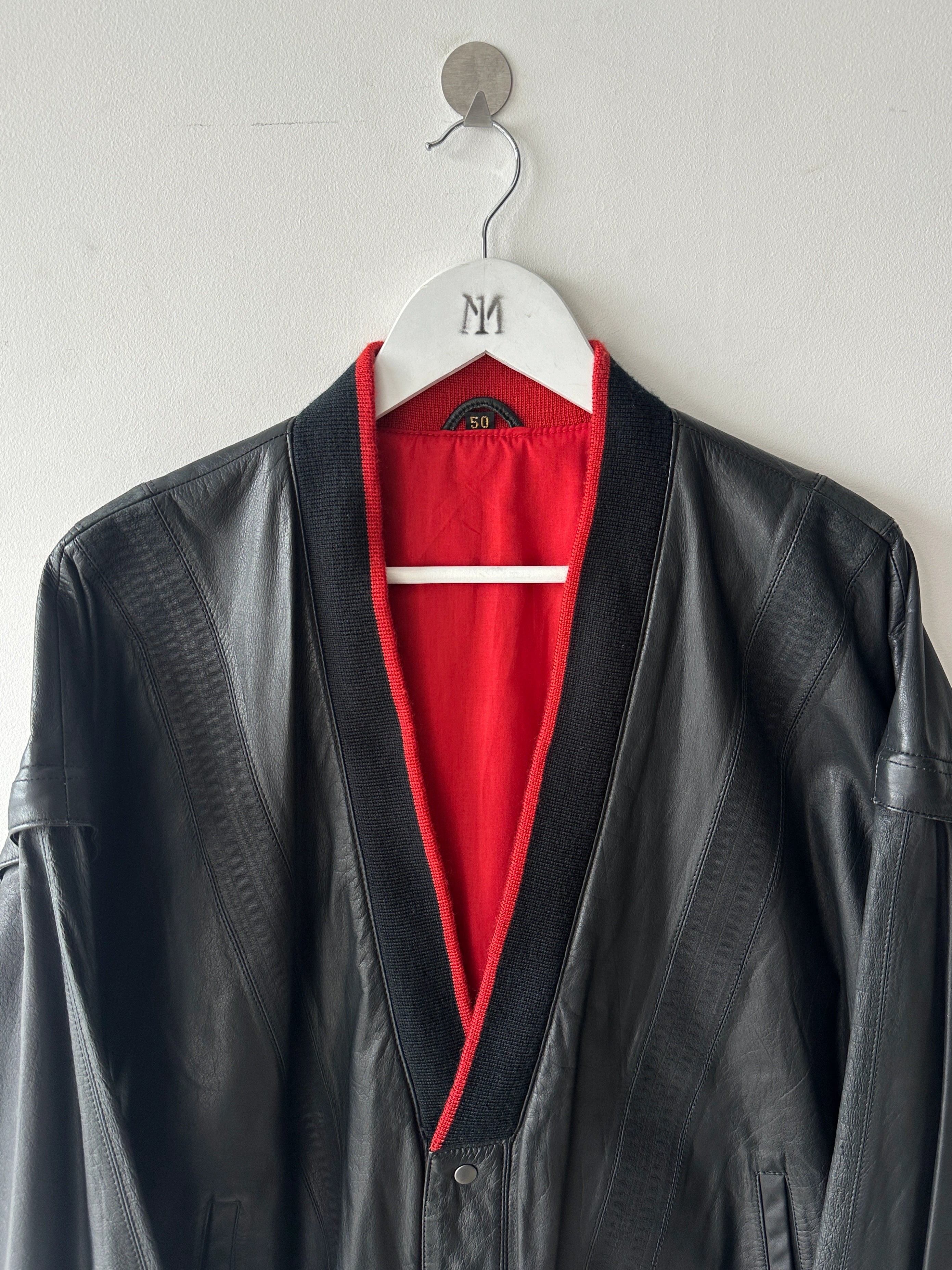 1990s 2 IN 1 BOXY FIT LEATHER JACKET GILET