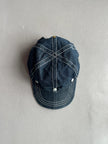 ARMANI JEANS- 1990s 2 IN 1 VISOR DENIM HAT