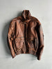 1980s LEATHER AVIATOR BOMBER JACKET