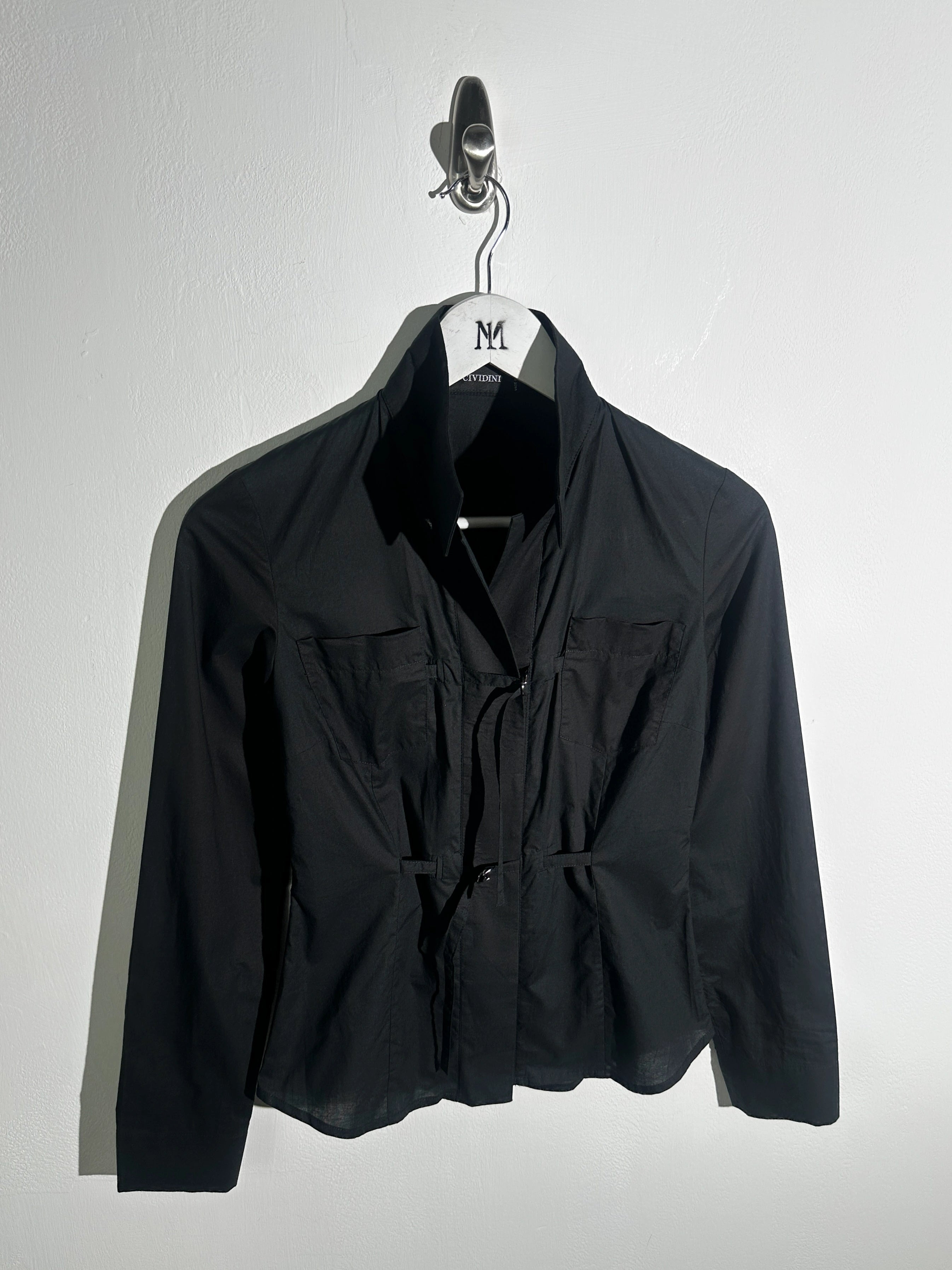 CIVIDINI - S/S 2003 FRONT STRAPS LONG SLEEVE SHIRT