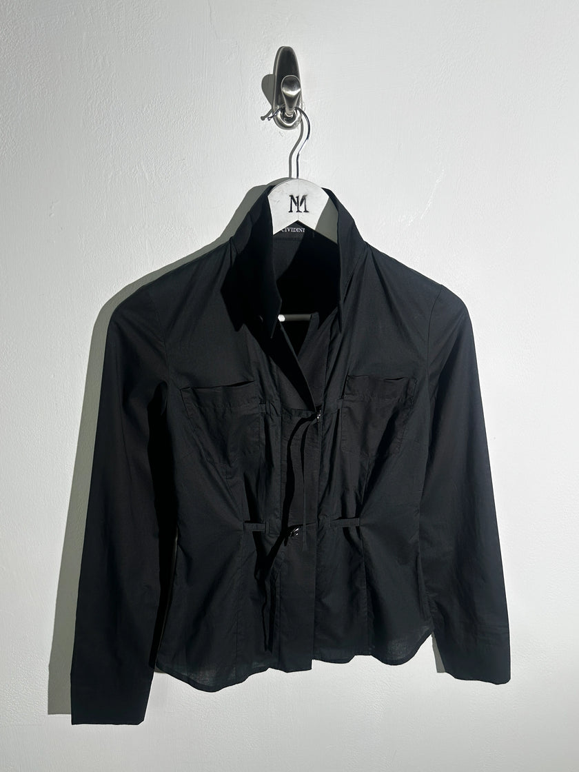CIVIDINI - S/S 2003 FRONT STRAPS LONG SLEEVE SHIRT