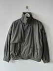 NO LABEL 1980s 2 IN 1 DOUBLE BREASTED BOMBER JACKET GILET
