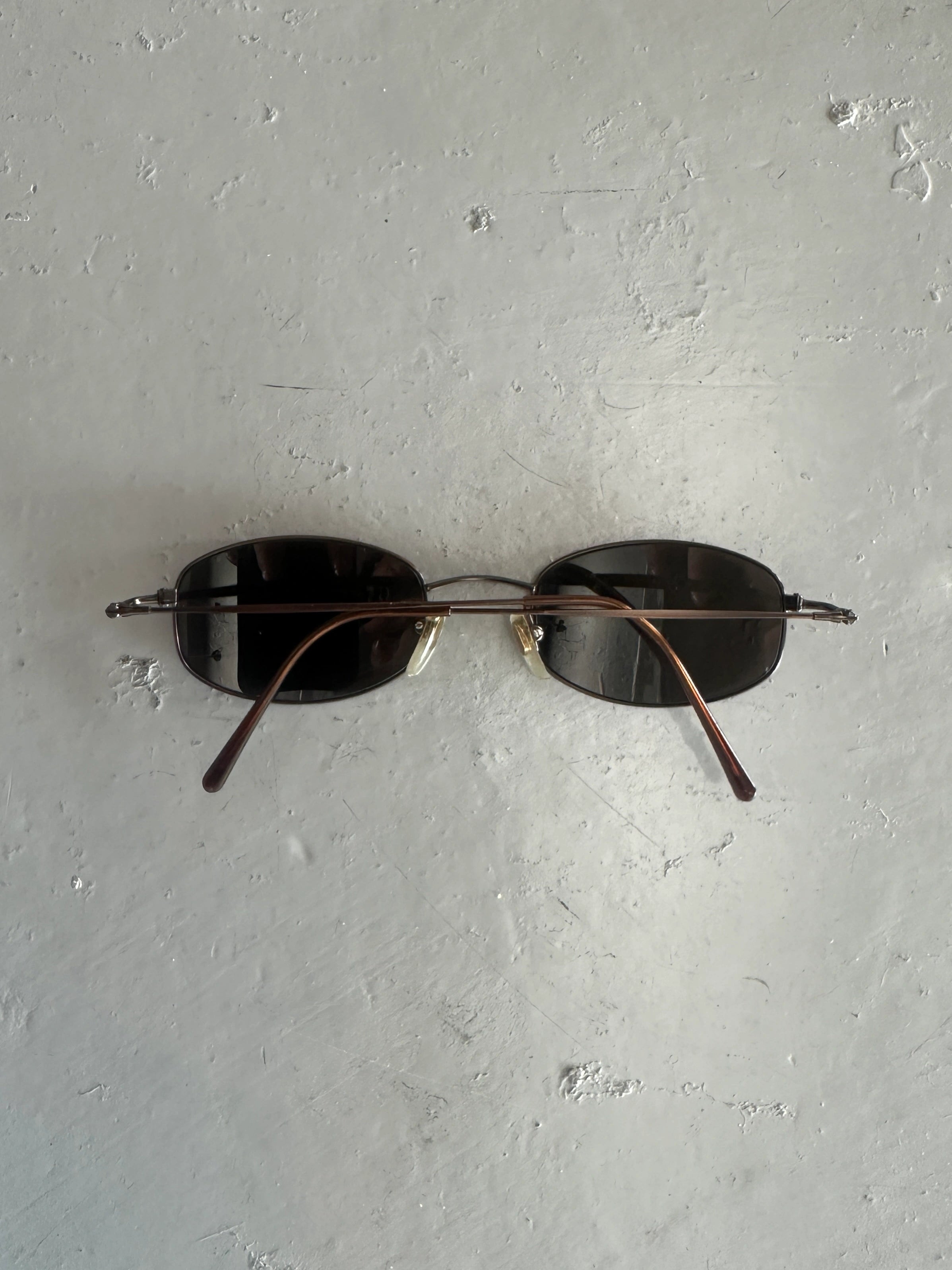 GIORGIO ARMANI -  1990s RIMLESS OVAL SUNGLASSES