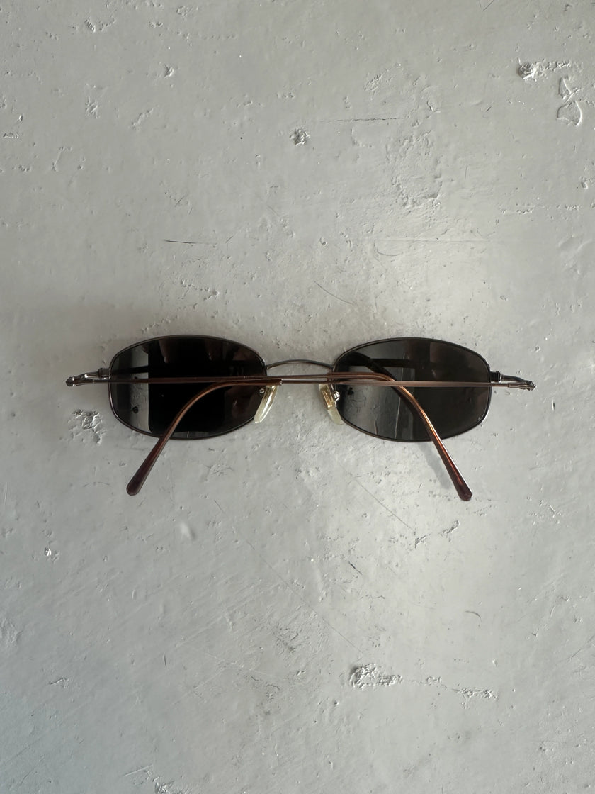 GIORGIO ARMANI -  1990s RIMLESS OVAL SUNGLASSES