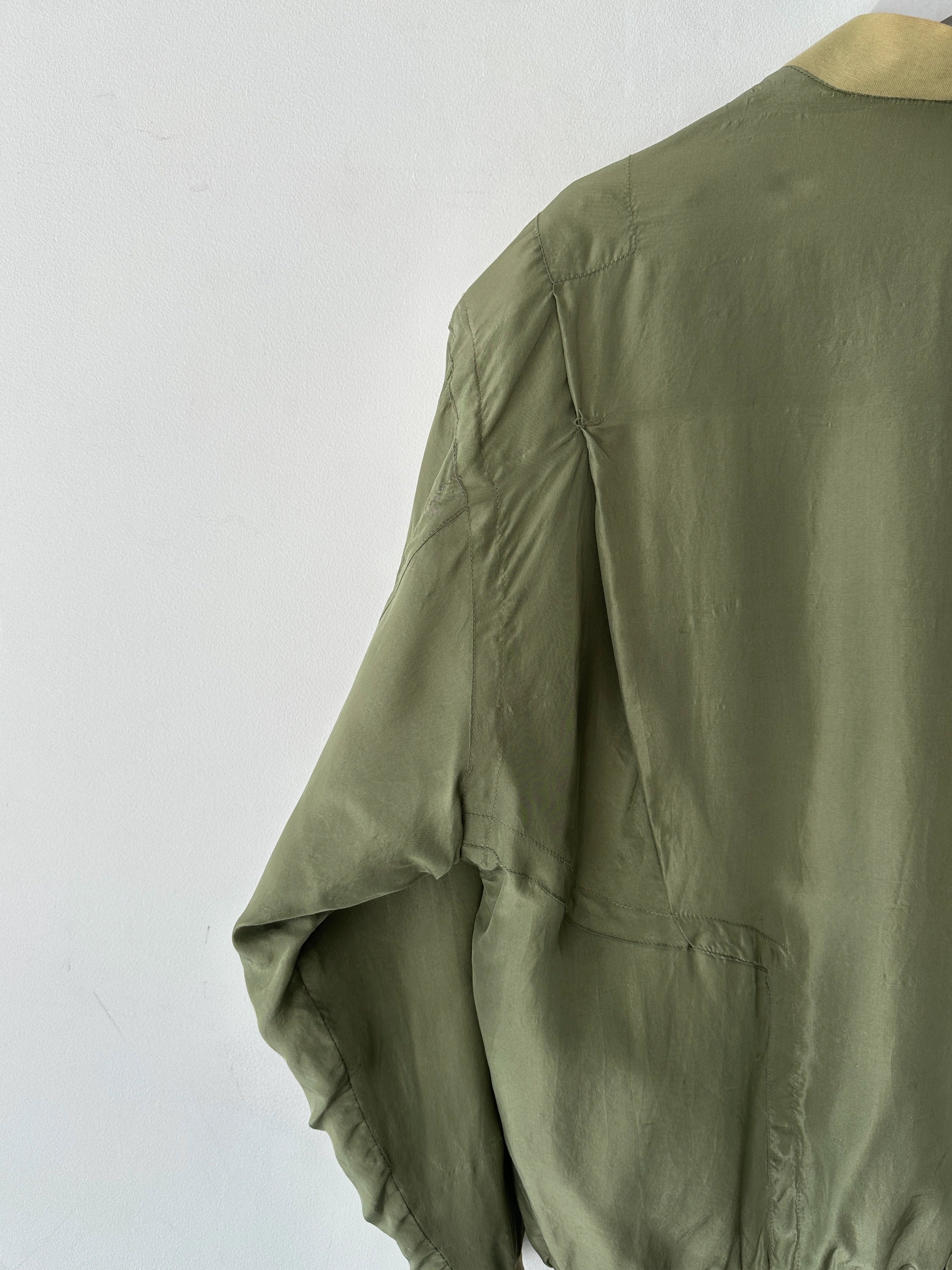 PIERRE CARDIN - 1990s SILK BOMBER JACKET