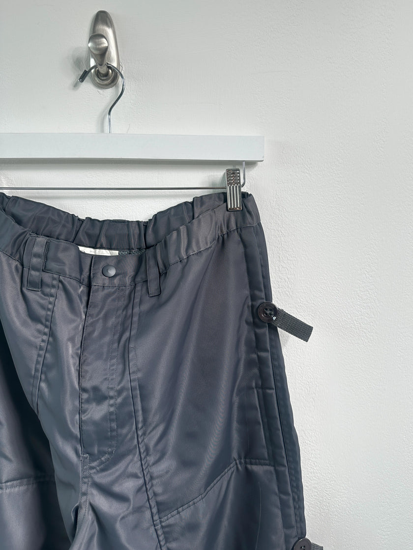 FINAL HOME - early 2000s TECHNICAL TROUSERS WITH SIDE BUTTON DETAILS