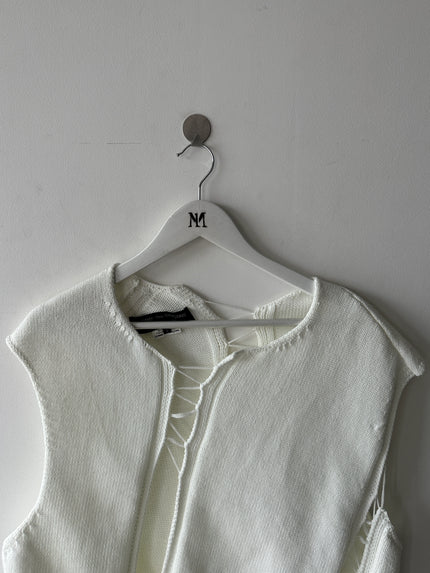 COMME DES GARÇONS - S/S 2021 DECONSTRUCTED KNIT VEST TOP