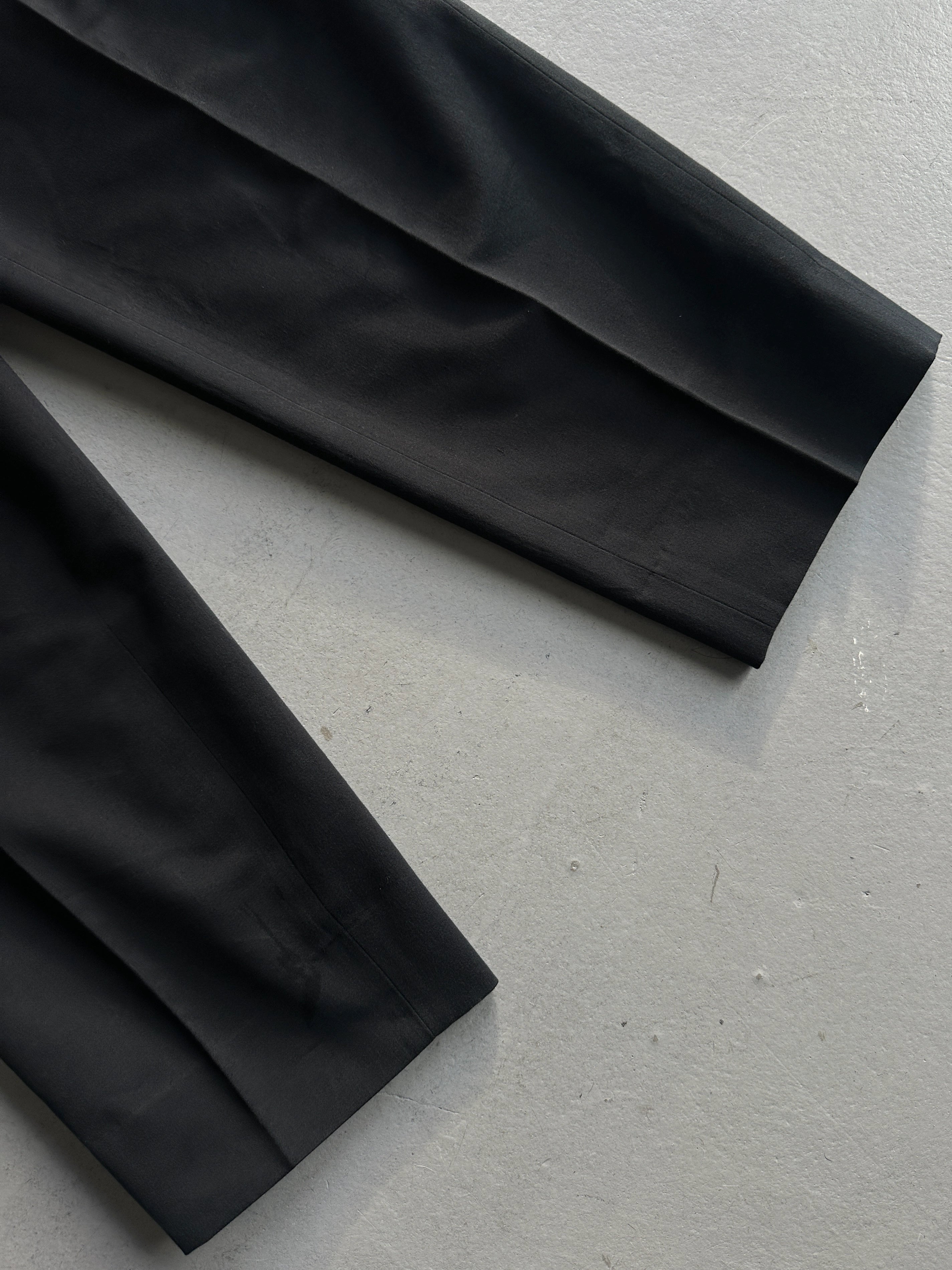 JEAN PAUL GAULTIER HOMME - 1990s HIGH WAIST TAILORED TROUSERS WITH FRONT PLEATS