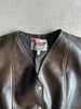 1980s LEATHER VEST GILET