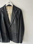 MASAKI MATSUSHIMA - 2000s SAMPLE LEATHER BLAZER