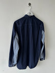 COMME DES GARÇONS - 2000s CONTRAST FABRIC LONG SLEEVE SHIRT