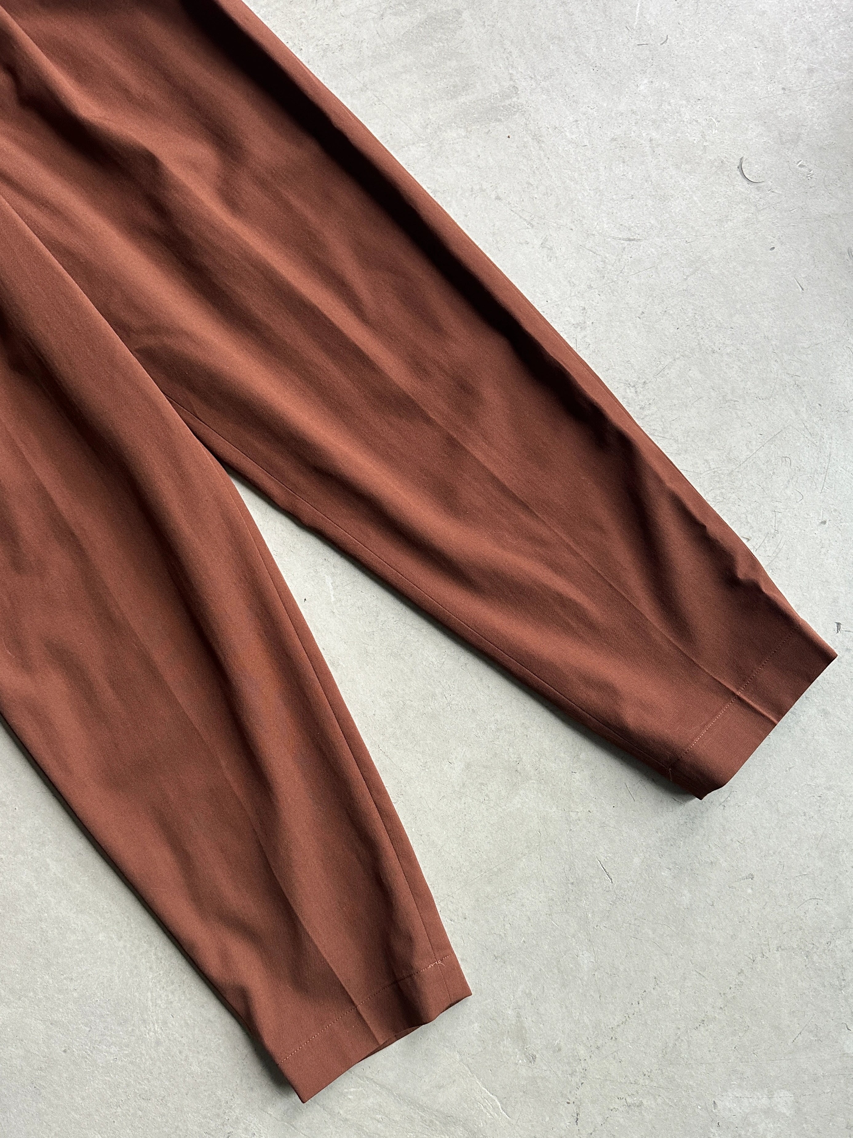 COMME DES GARÇONS TRICOT - A/W 1980 FRONT PLEATS HIGH WAIST TROUSERS