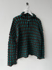 ISSEY MIYAKE - S/S 1999 LONG SLEEVE TOP WITH SPIKE PLEATS COLLAR