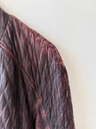 JUST CAVALLI - F/W 2008 DISTRESSED LEATHER BOMBER JACKET