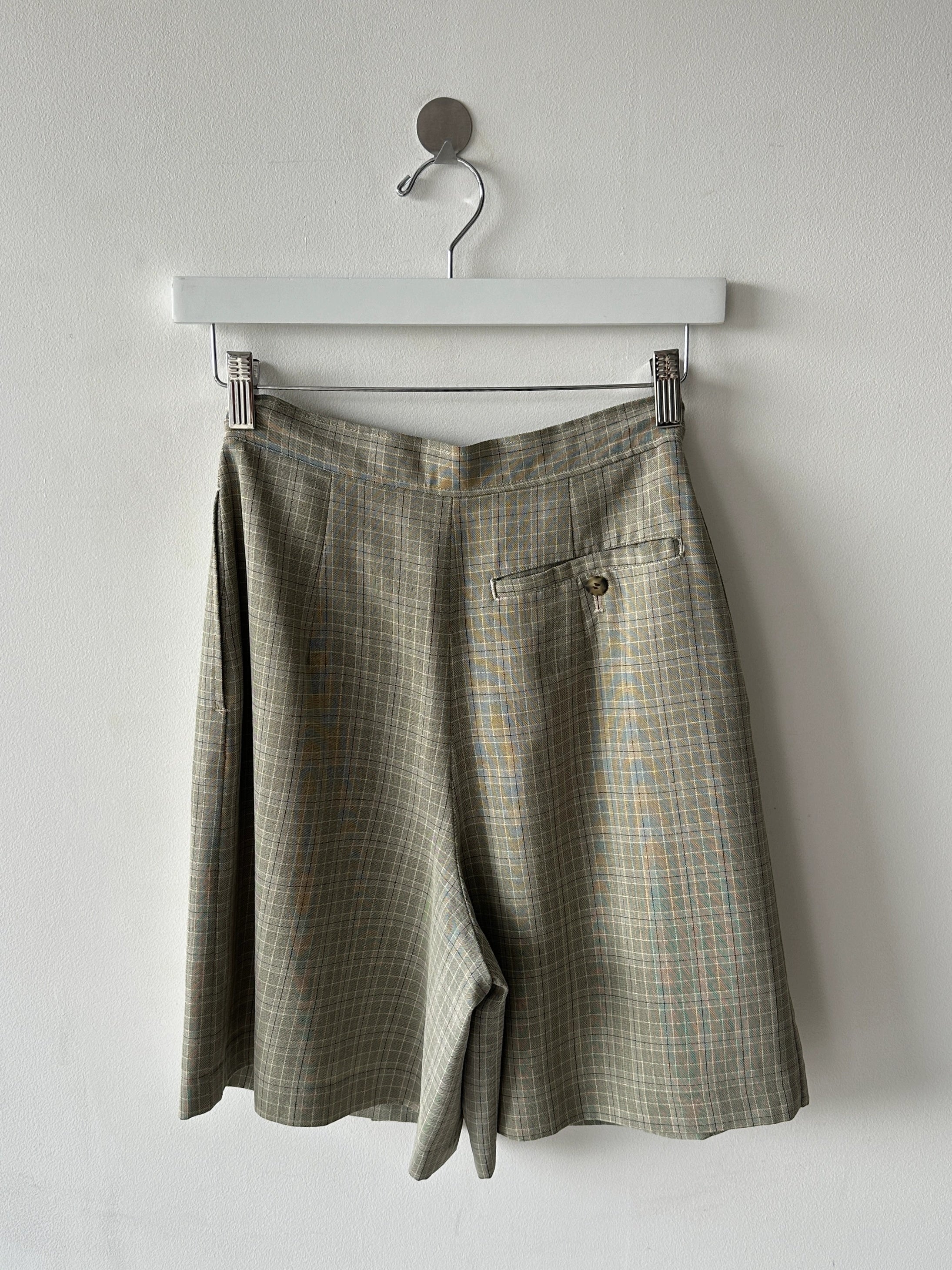 BALENCIAGA - 1990s CHECKED SKIRT PANTS