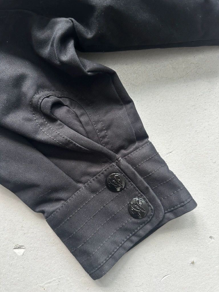 ARMANI EXCHANGE - 2000s CROP FIT JACKET WITH WIDE COLLAR