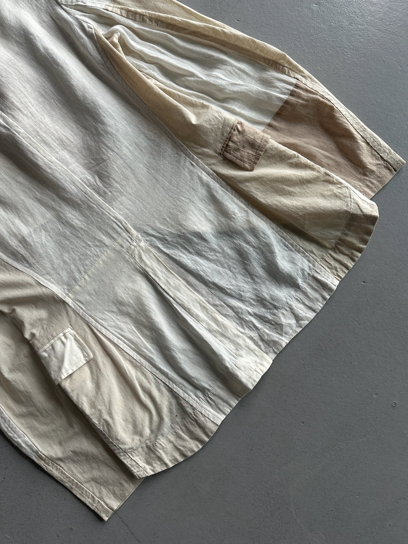 YOHJI YAMAMOTO Y'S - 1990s COLOUR BLOCKING LINEN BLAZER