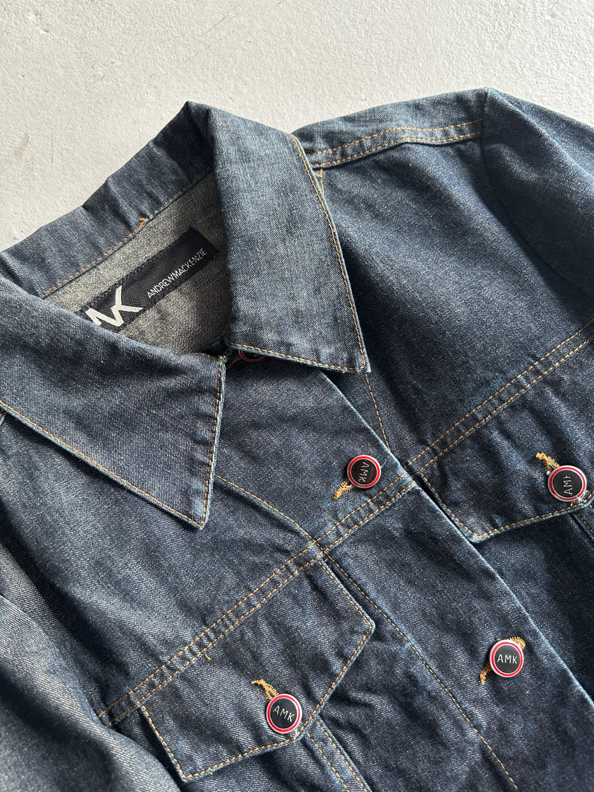 ANDREW MACKENZIE - 2000s CROPPED FIT DENIM JACKET