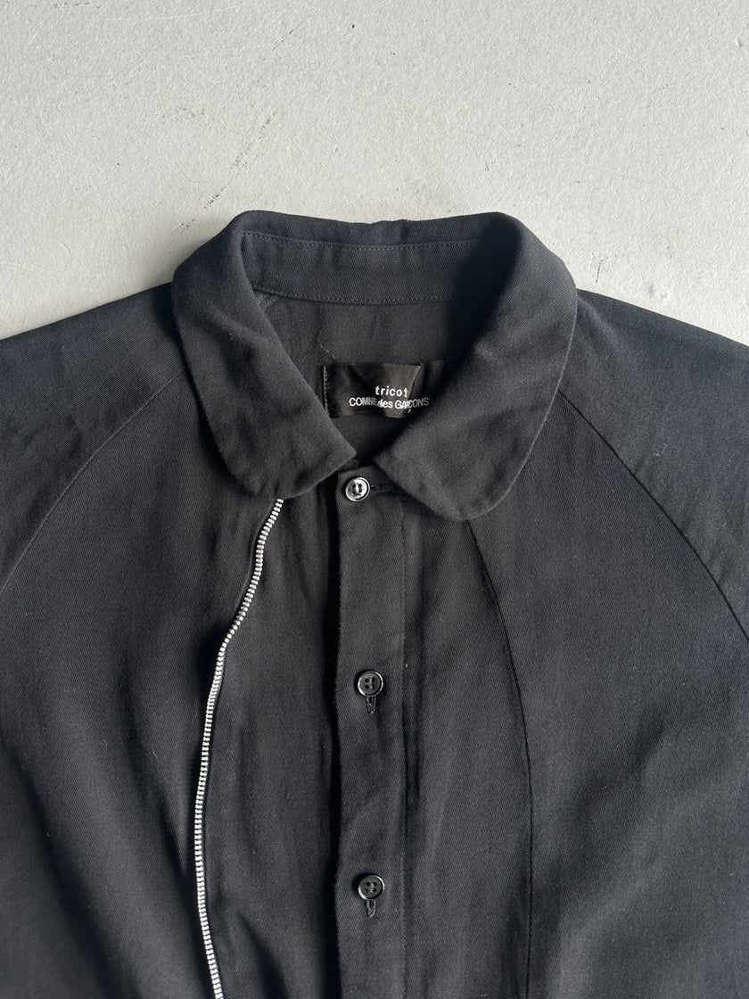 COMME DES GARÇONS TRICOT - 2000s COLLARED MAXI DRESS