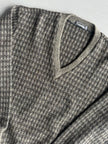 ISSEY MIYAKE - 1980s V NECK CHUNKY KNIT BOXY FIT JUMPER