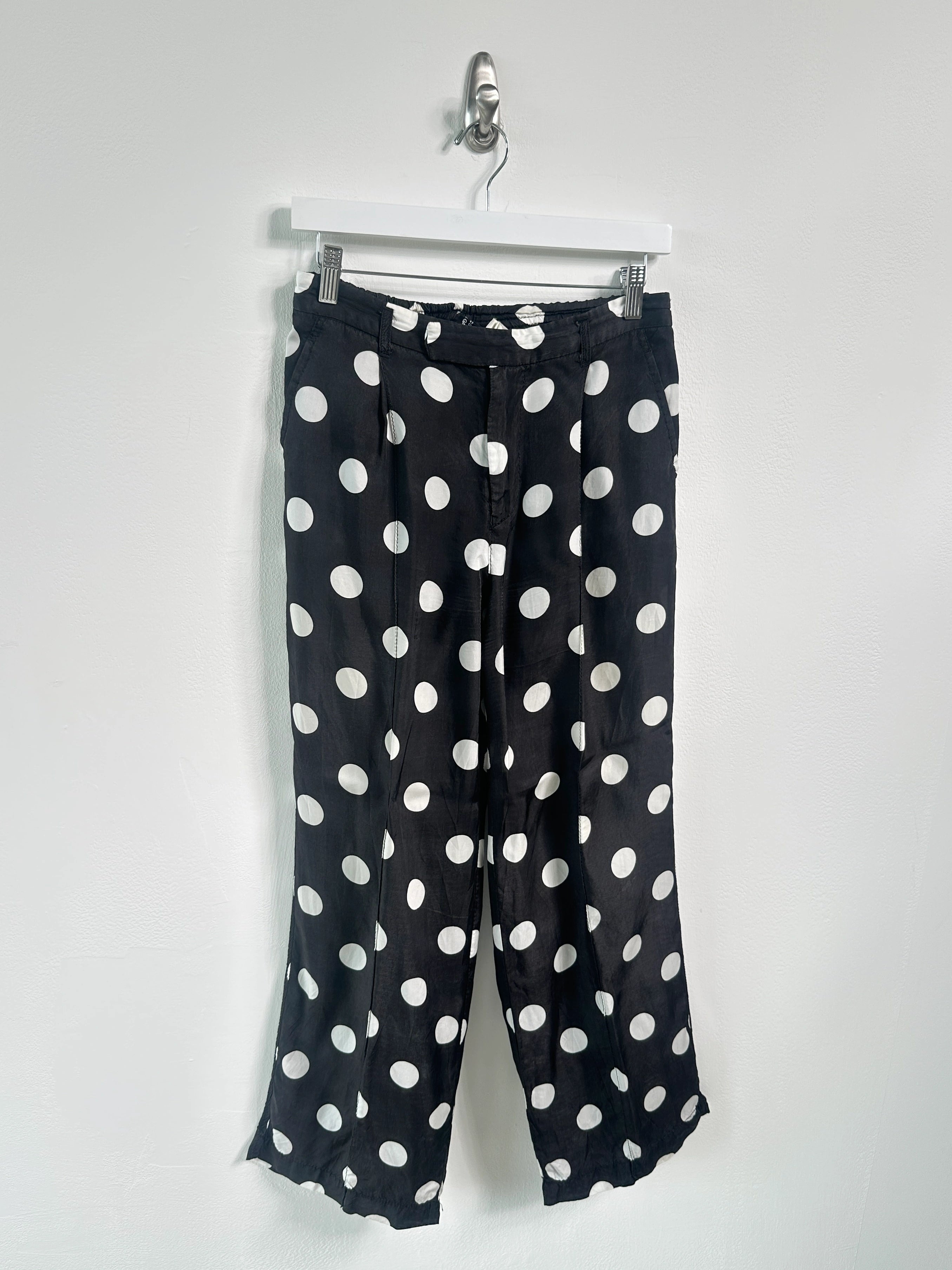 COMME DES GARÇONS - S/S 2005 POLKA DOT SATIN TROUSERS