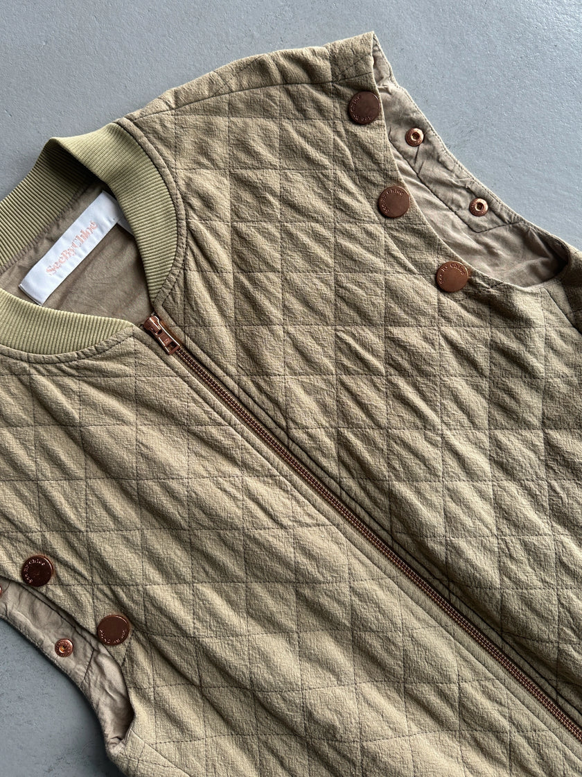 SEE BY CHLOÉ BY PHOEBE PHILO - S/S 2 IN 1 QUILTED VEST JACKET