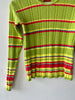 KENZO - early 2000s RIBBED POLO LONG SLEEVE TOP