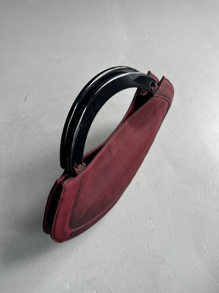 GIORGIO ARMANI -  1990s ORGANZA CRESCENT HANDBAG