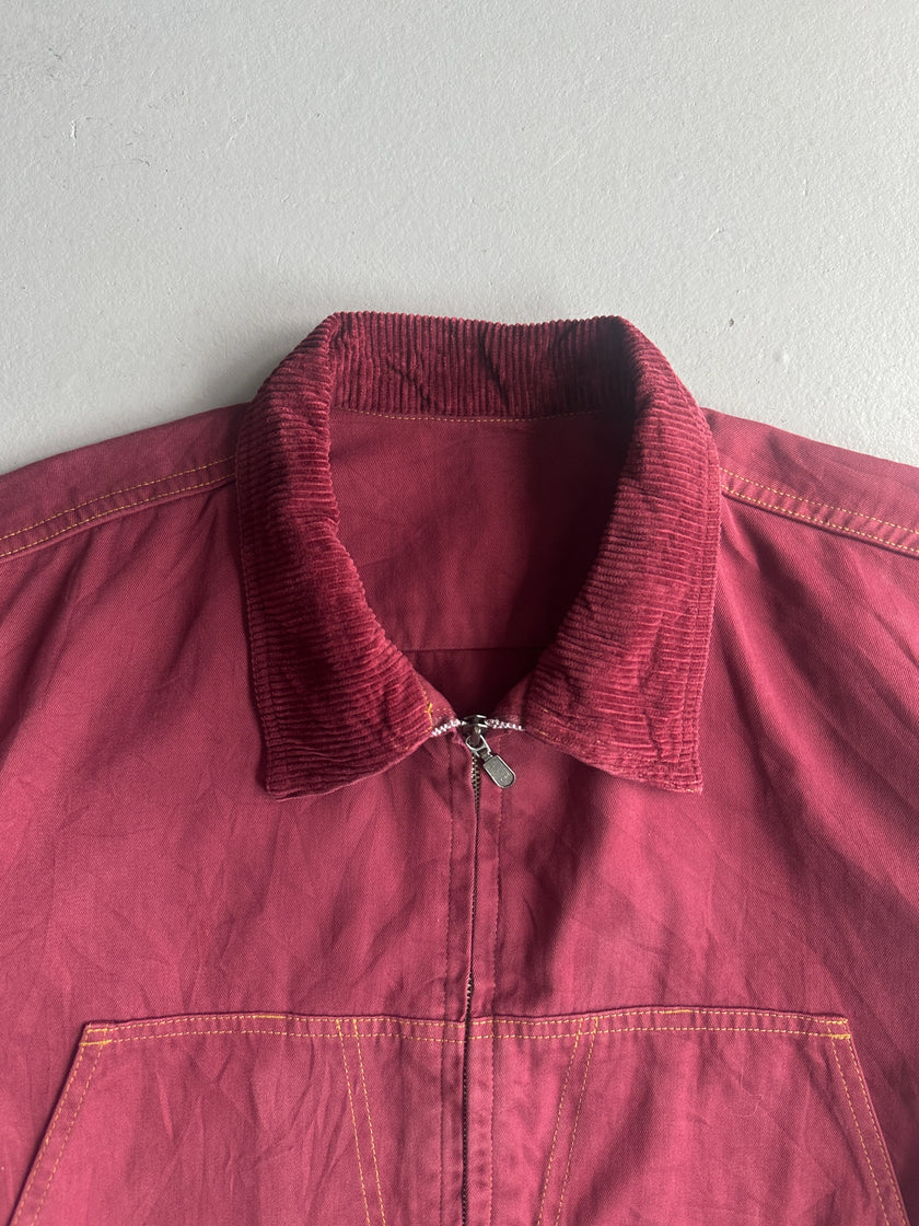 MARITHÉ + FRANÇOIS GIRBAUD - 1980s FIELD JACKET WITH CORDUROY DETAILS