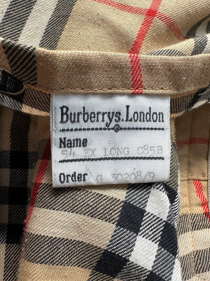 BURBERRYS - 1970s DOUBLE BREASTED EXTRA LONG TRENCH COAT