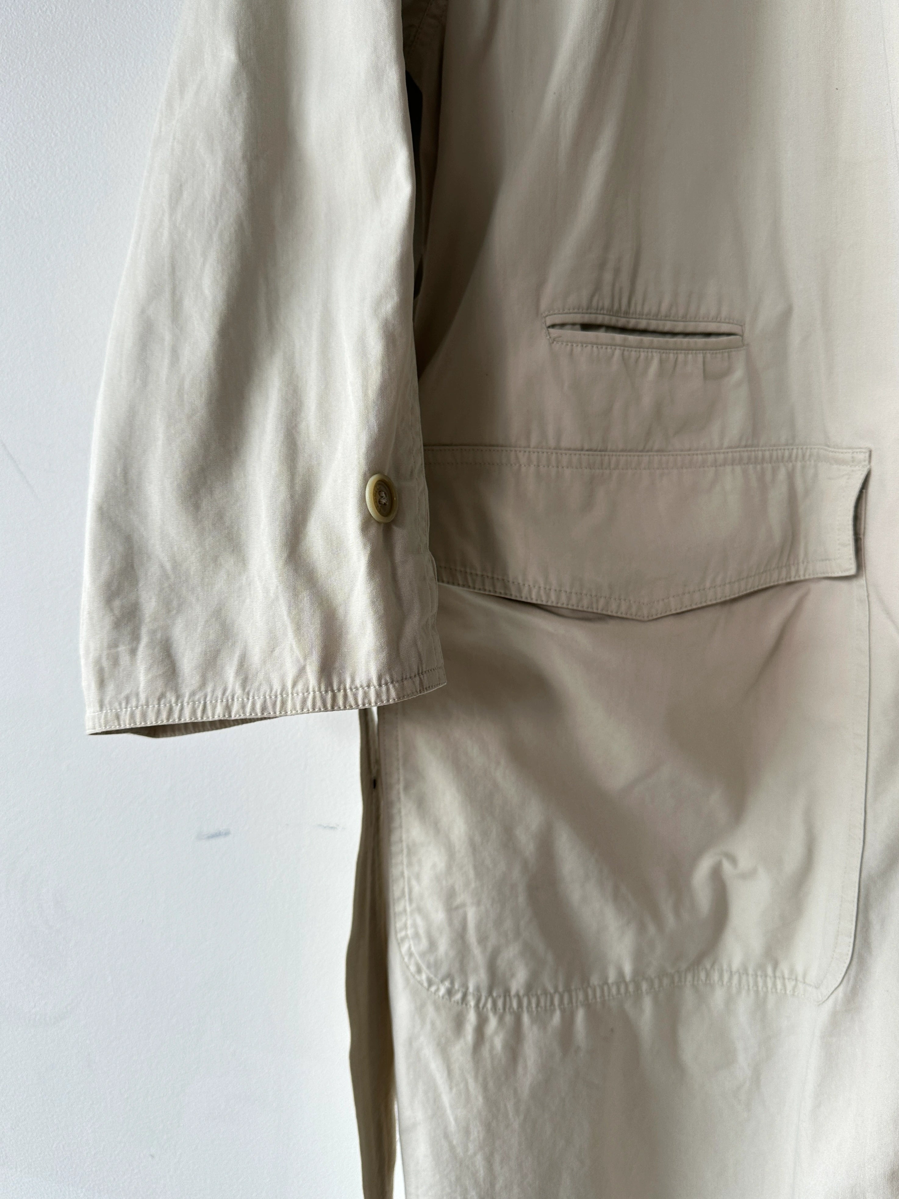 ALLEGRI - 1990s MARTIN MARGIELA ERA BELTED LONG TRENCH COAT