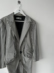 ISSEY MIYAKE - F/W 1995 TAILCOAT STRIPED BLAZER