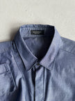 NEIL BARRETT - 2000s BONDAGE HALF SLEEVE SHIRT