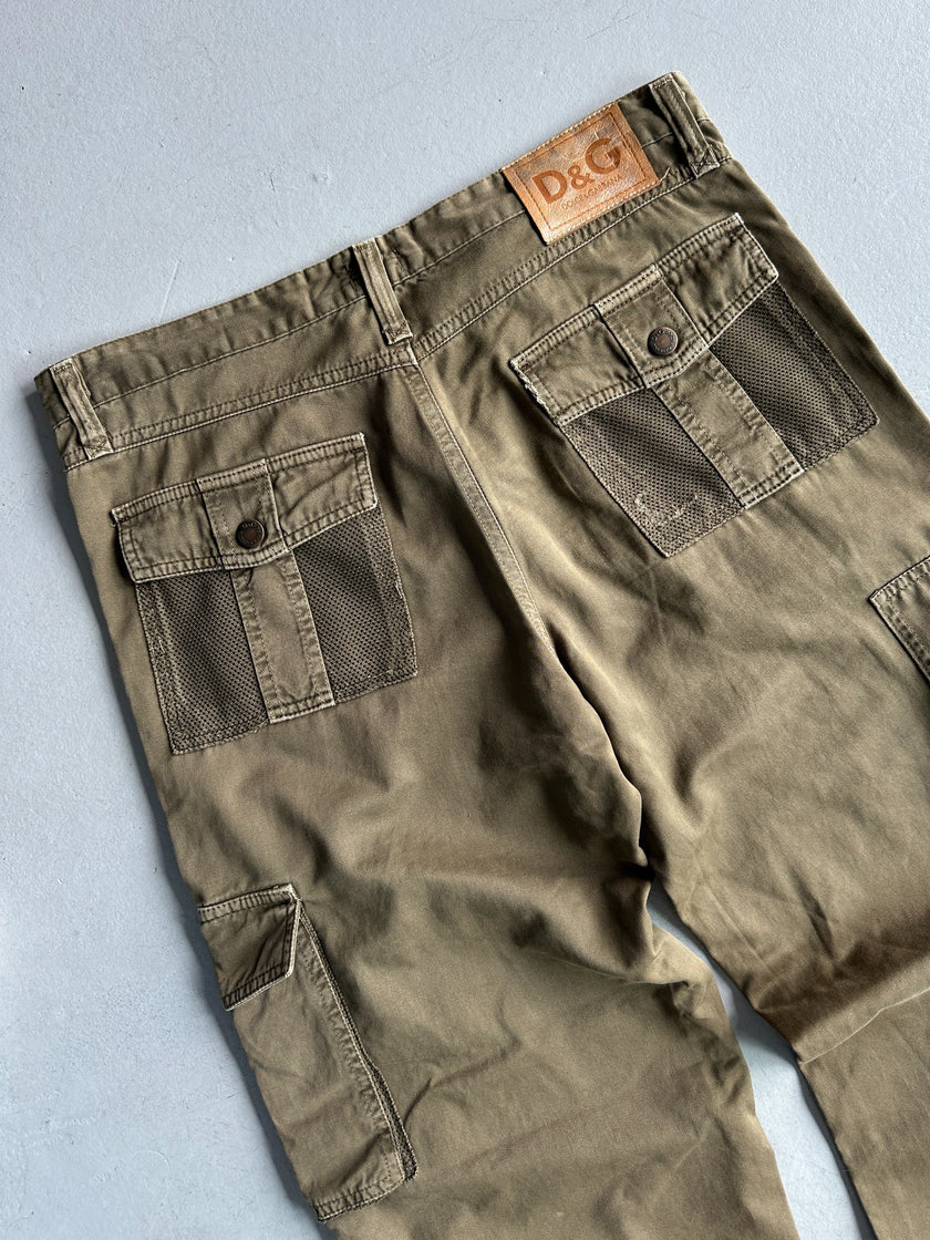 DOLCE & GABBANA - S/S 2003 MULTI POCKET CARGO TROUSERS