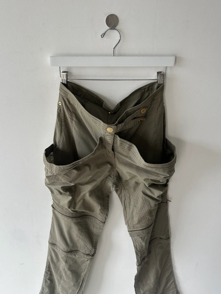 GAETANO NAVARRA - S/S 2004 2 IN 1 TROUSERS SHORTS WITH ZIP DETAILS