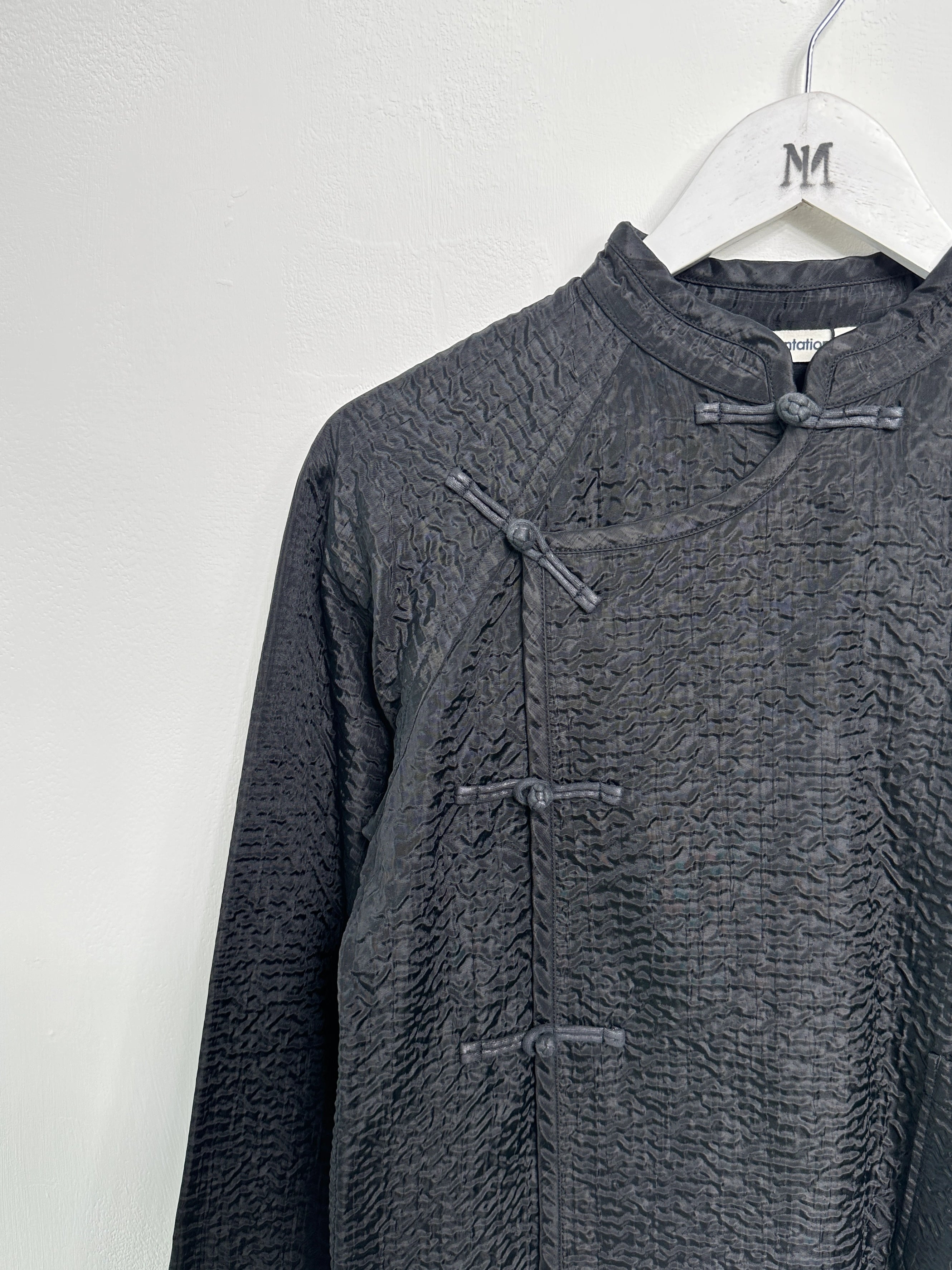 ISSEY MIYAKE PLANTATION - 1990s FROG CLOSURE TEXTURED JACKET
