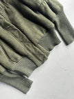 ALVIERO MARTINI - F/W 2009 BOMBER JACKET WITH ELONGATED RIBBED CUFFS