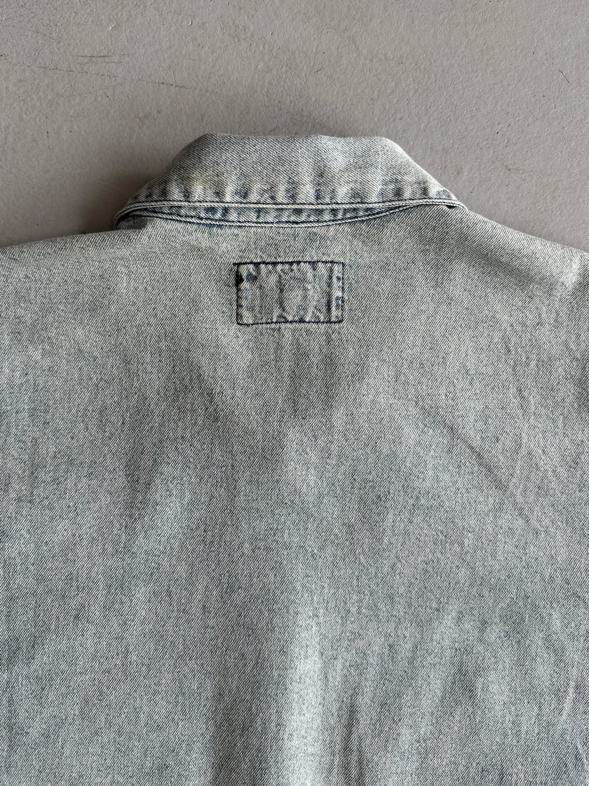 ARMANI JEANS - 1980s HALF SLEEVE DENIM SHIRT