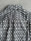 KENZO - 1990s DIAMOND PATTERN LONG SLEEVE SHIRT