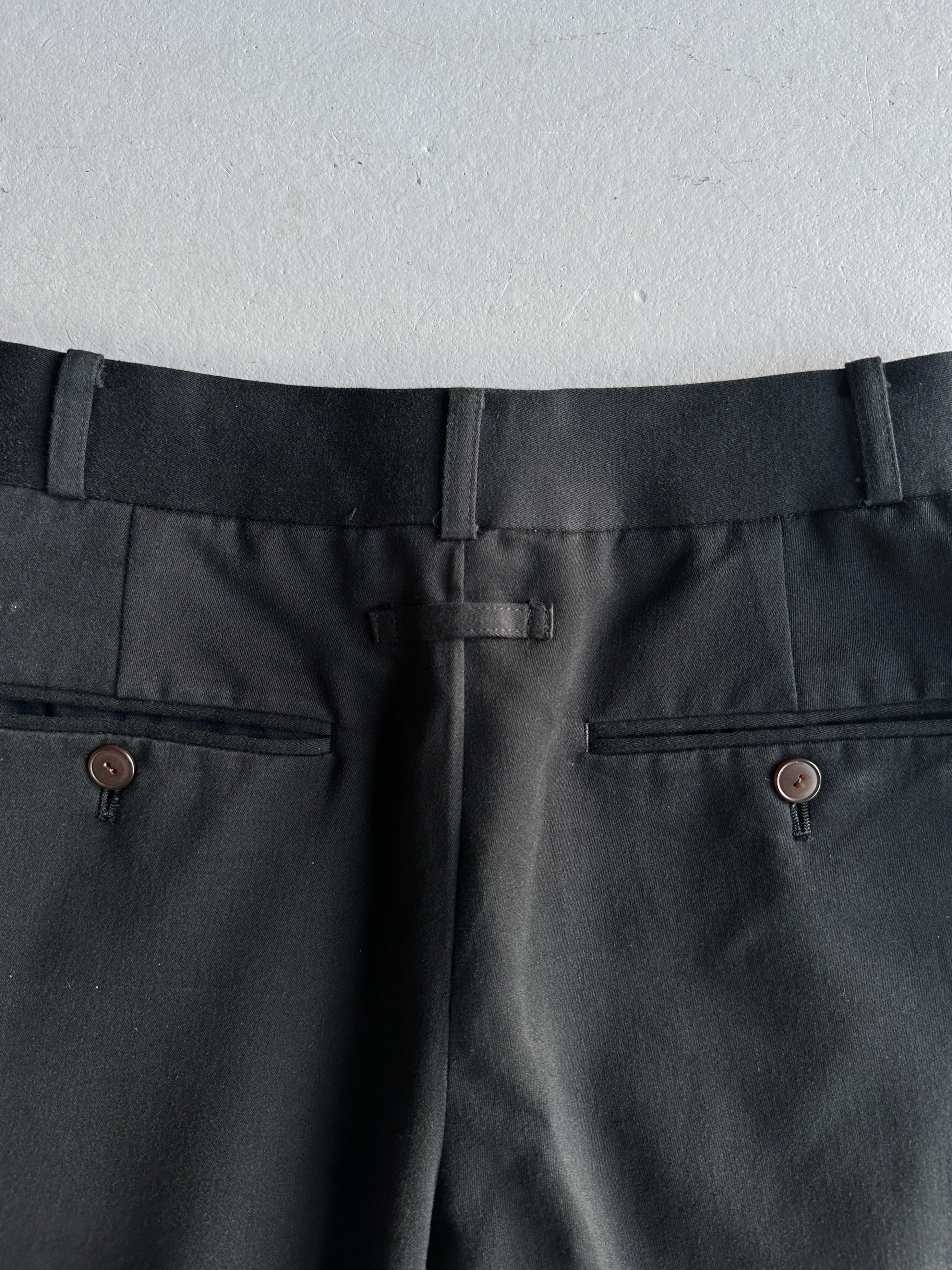 JEAN PAUL GAULTIER HOMME - 1990s HIGH WAIST TAILORED TROUSERS WITH FRONT PLEATS