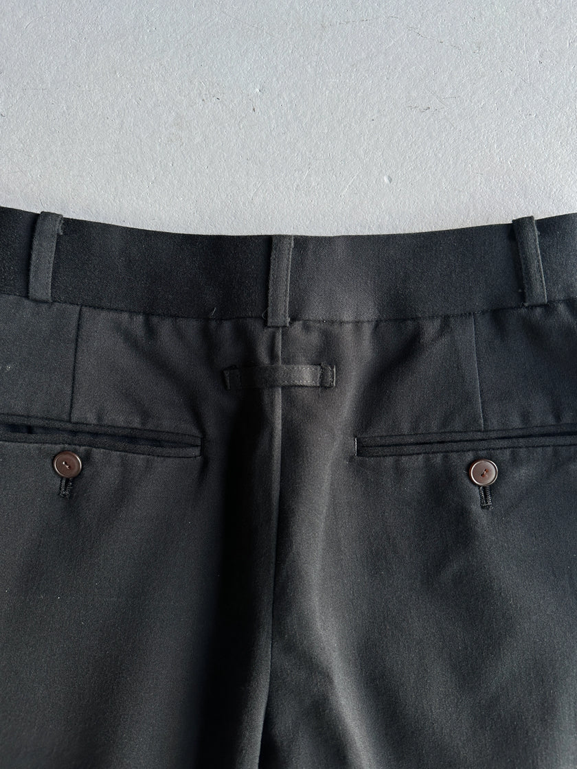 JEAN PAUL GAULTIER HOMME - 1990s HIGH WAIST TAILORED TROUSERS WITH FRONT PLEATS