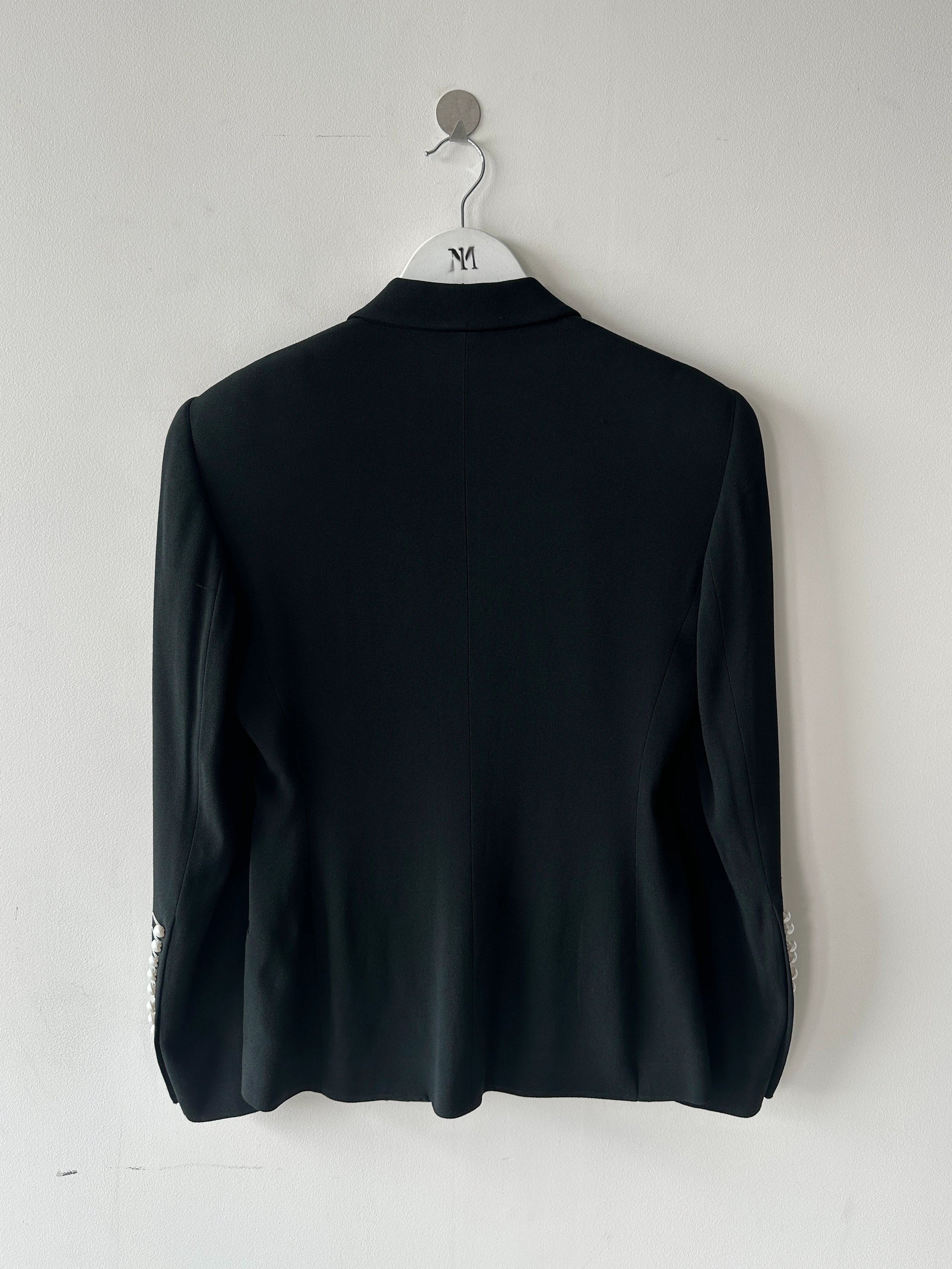 GAETANO NAVARRA - 1990s TAILORED BLAZER WITH PEARL BUTTONS