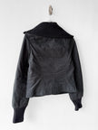 ICEBERG  - circa F/W 2003 STRAIGHT FIT JACKET WIT ZIP DETAILS AND KNIT INSERTS AT SLEEVE