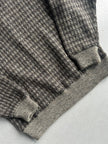 ISSEY MIYAKE - 1980s V NECK CHUNKY KNIT BOXY FIT JUMPER