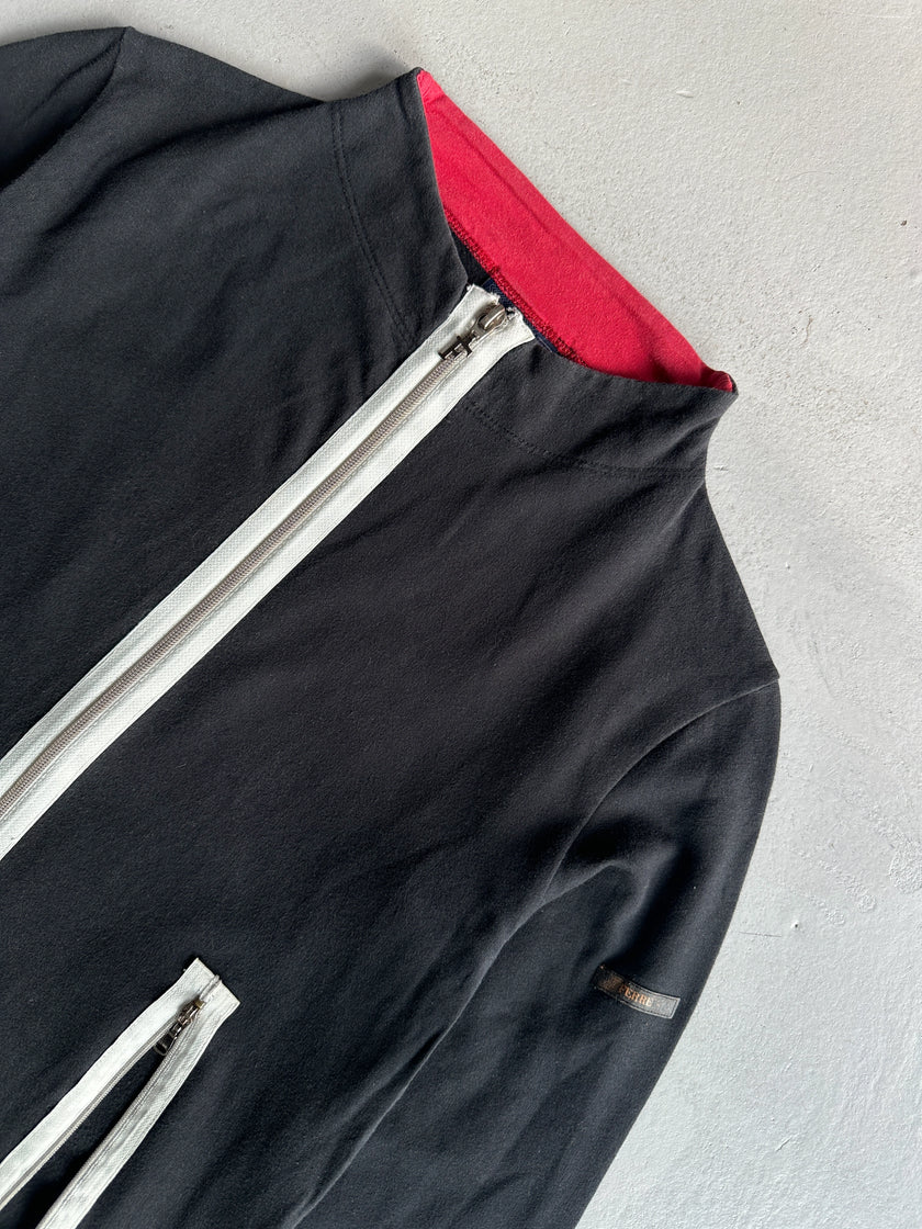 GIANFRANCO FERRÉ - 1990s BOTTLE NECK TRIPLE ZIP SWEATER