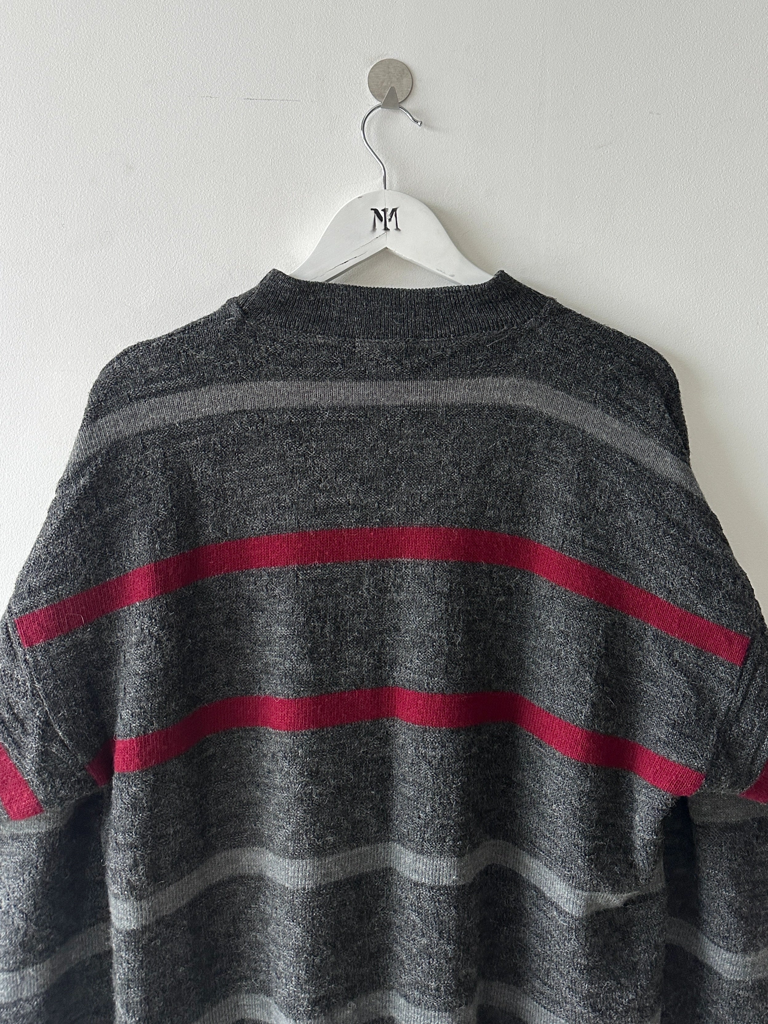 KANSAI YAMAMOTO - 1990s DROPPED SHOULDERS KNIT JUMPER